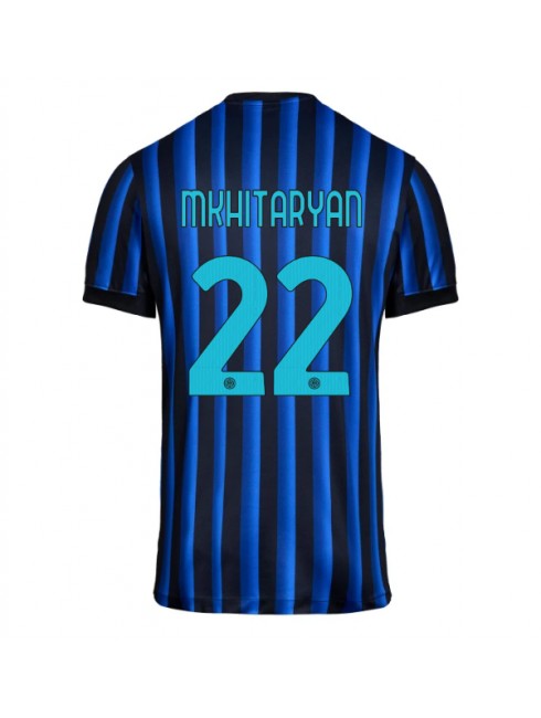 Moški Nogometna dresi replika Inter Milan Henrikh Mkhitaryan #22 Domači 2025-26 Kratek rokav Moški Nogometna dresi replika Inter Milan Henrikh Mkhitaryan #22 Domači 2025-26 Kratek rokav